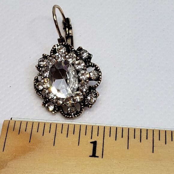 VINTAGE-LOOK Lever-back Gemstone Earrings - Picture 5 of 6